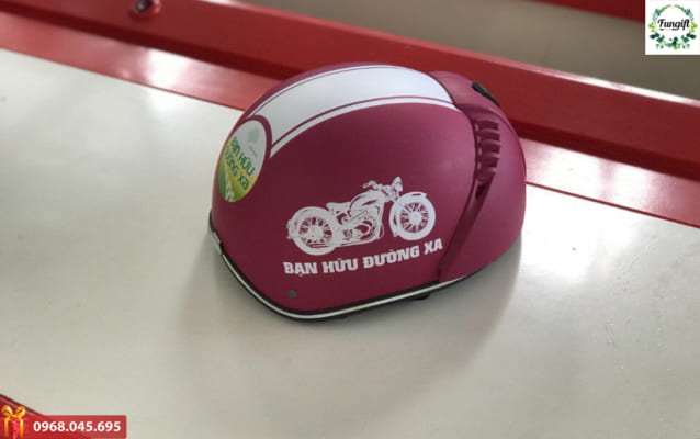 Mũ bảo hiểm in logo quà tặng