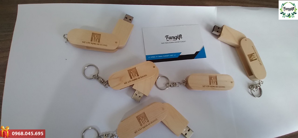 USB quà tặng bằng gỗ 