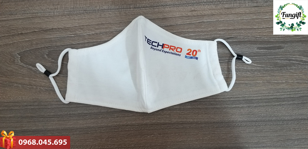 Khẩu trang in logo Techpro