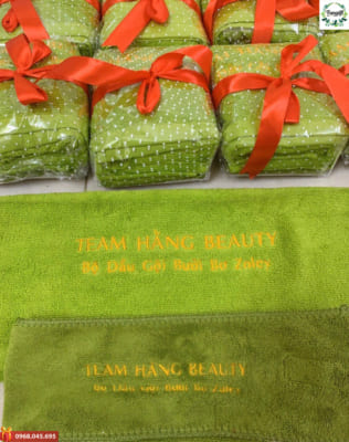 Khăn thêu quà tặng in logo