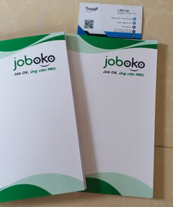 Sổ bìa cứng in logo đệp