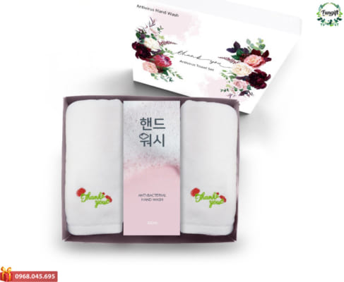 Bộ khăn quà tặng thêu logo