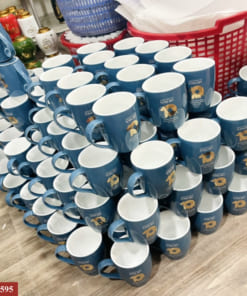 Cốc sứ Bát Tràng men màu in logo làm quà tặng