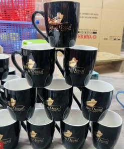 Ly sứ men màu in logo giá rẻ