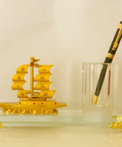 In logo lên hộp đựng bút pha lê