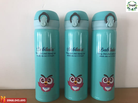 In chữ lên bình giữ nhiệt