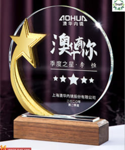 In logo lên cúp pha lê