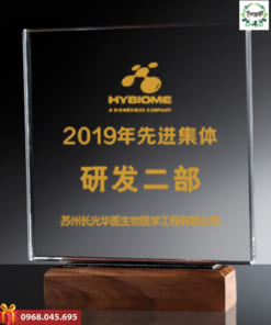 Cúp pha lê hình vuông