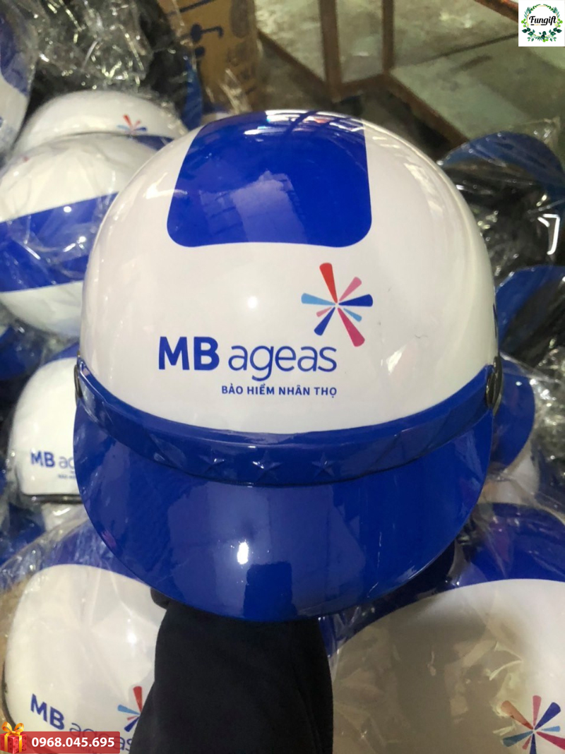 Mũ bảo hiểm in logo cao cấp 