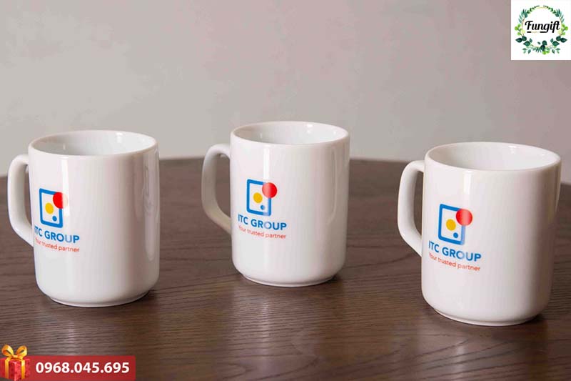 Cốc sứ in logo giá rẻ