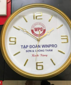 In chữ lên đồng hồ treo tường