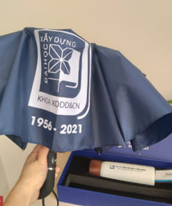 Ô dù gấp 3 tự động 1 chiều in logo