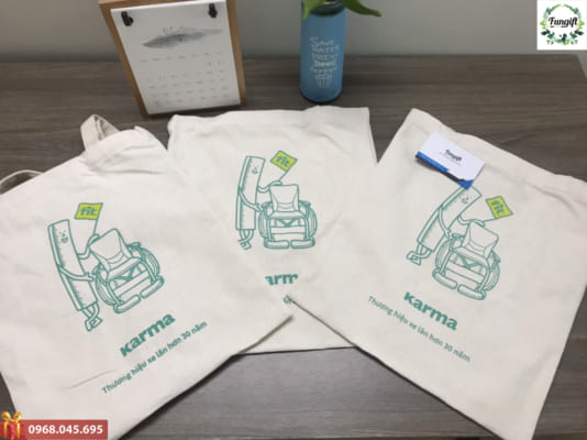 Quà tặng túi canvas in logo
