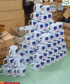 Cốc sứ Bát Tràng in logo theo yêu cầu