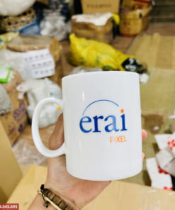 Cốc sứ lòng màu in logo