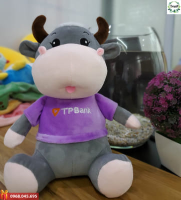 Gấu bông thêu logo