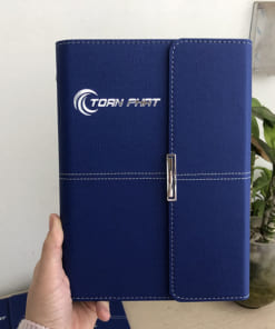 Sổ da gáy còng in logo