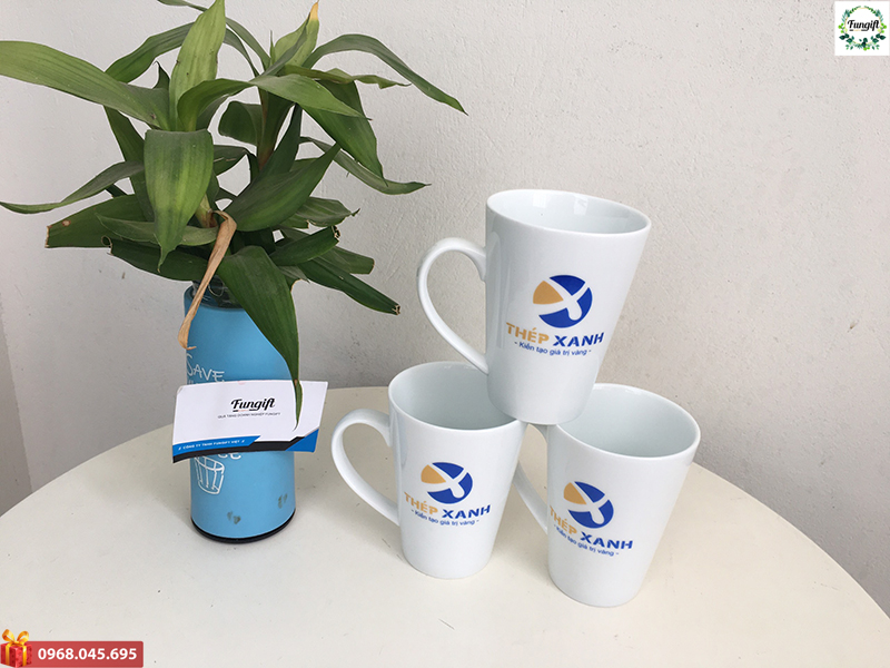 Bộ Quà Tặng Doanh Nghiệp Đẹp (Bình Giữ Nhiệt + Cốc Sứ) In Logo