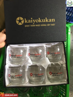 In logo lên ly thủy tinh theo yêu cầu