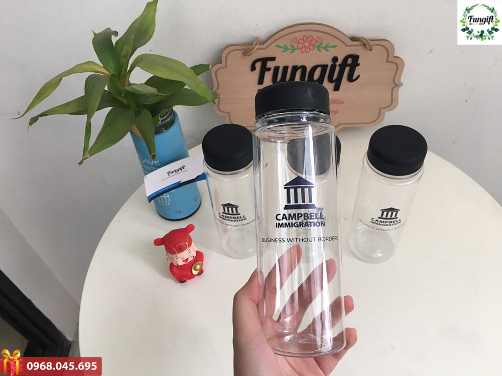 Bình nước nhựa in theo yêu cầu