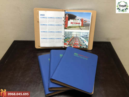Quà tặng sổ da bìa còng