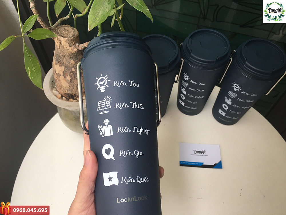 Ly giữ nhiệt quà tặng in theo yêu cầu
