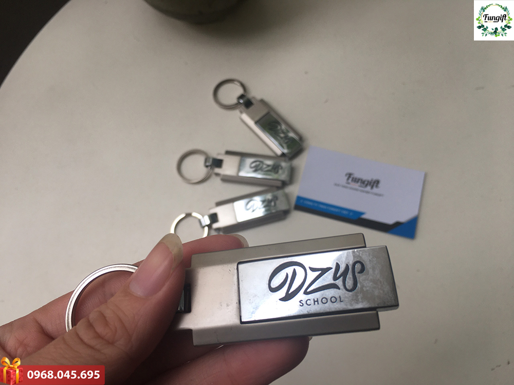 Usb kim loại khắc chữ