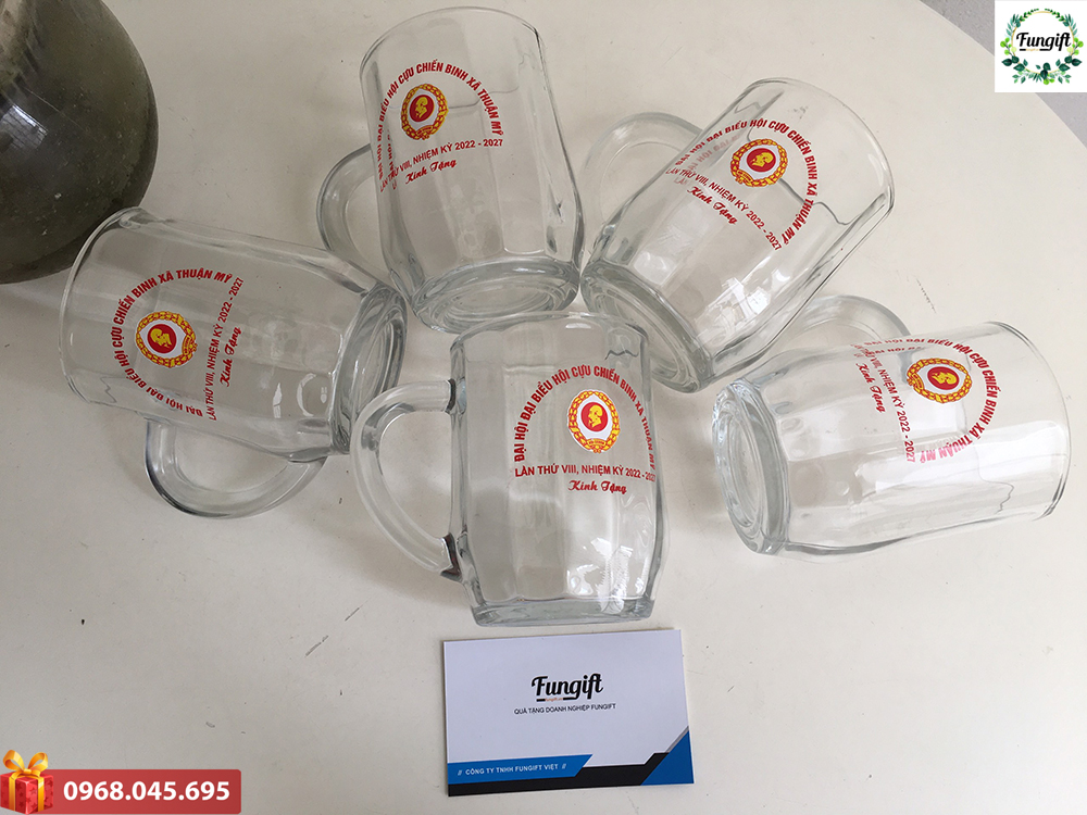 Xưởng in cốc thủy tinh Hà Nội