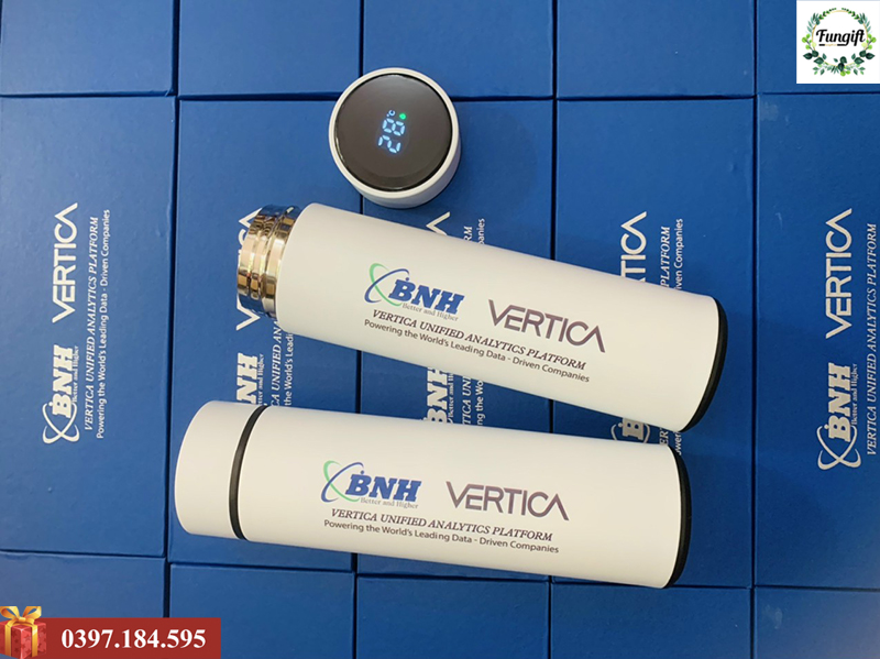 Bình giữ nhiệt inox in chữ