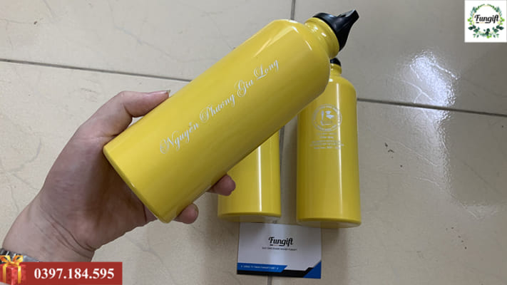 Bình nước nhôm quà tặng