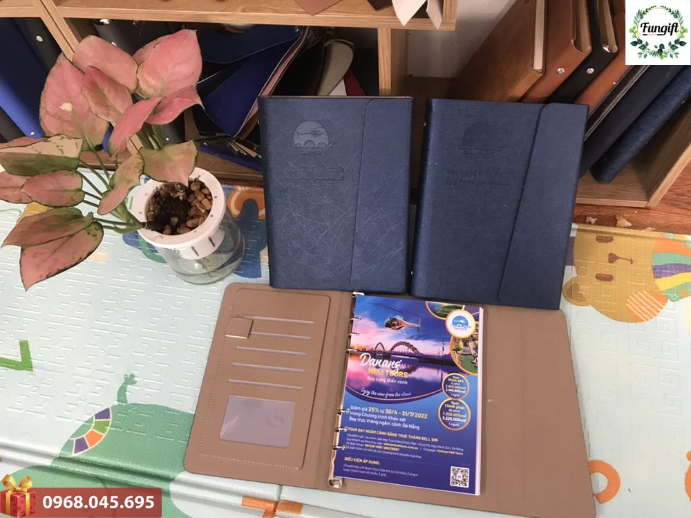Gia công sổ bìa da