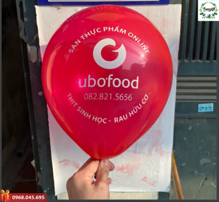 In hình lên bóng bay