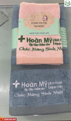 Khăn quà tặng thêu logo doanh nghiệp