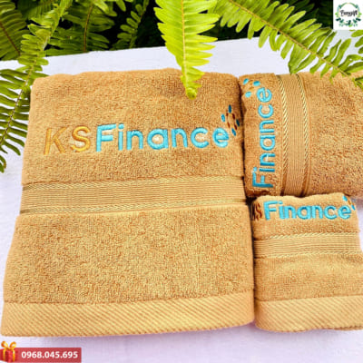 Khăn tắm thêu logo