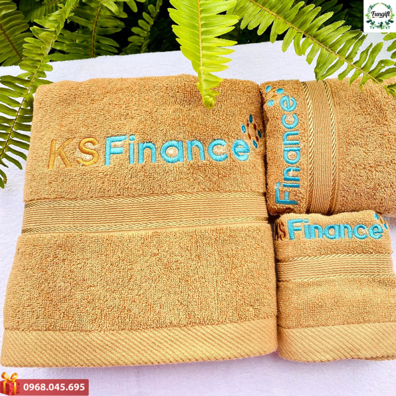 Khăn tắm thêu logo