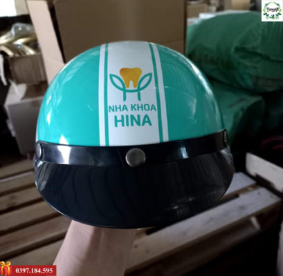 Mũ bảo hiểm in logo công ty