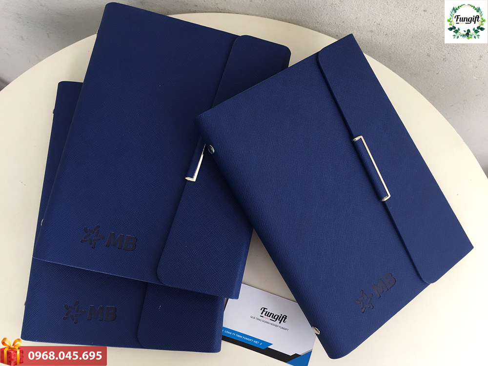 Sổ bìa da in logo giá rẻ