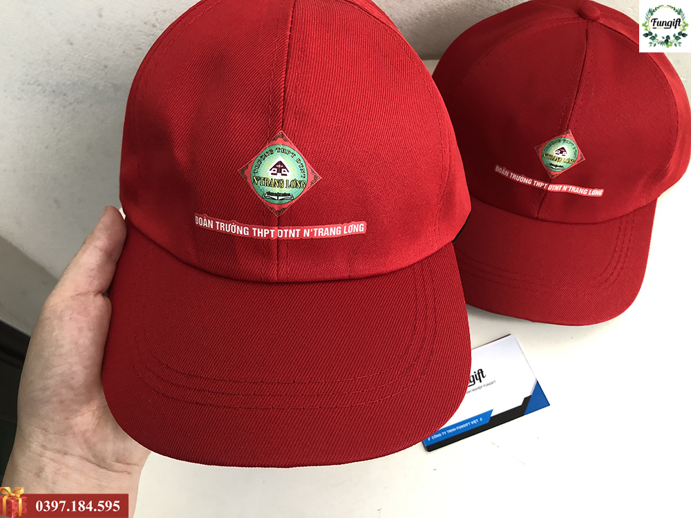 Xưởng may mũ lưỡi trai in logo theo yêu cầu