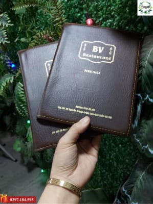 Bìa da menu TPHCM