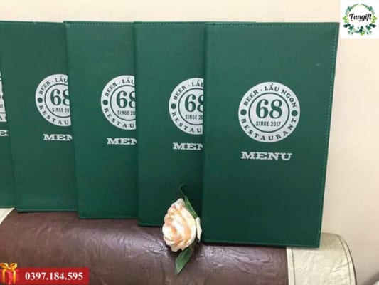 Bìa menu nhà hàng
