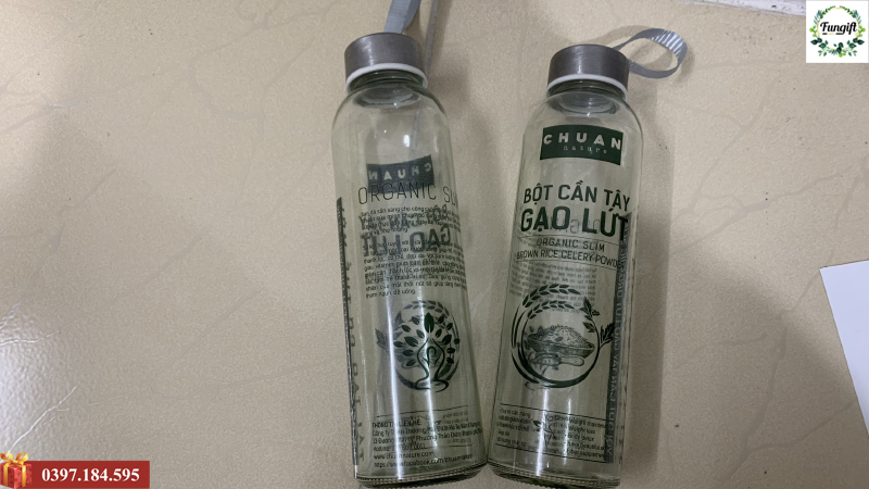 Decal dán chai thủy tinh