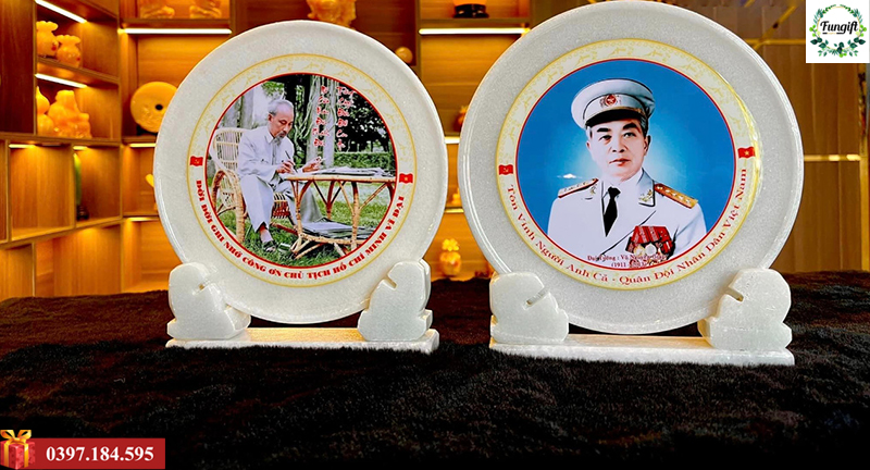 Đĩa đá in ảnh Bác