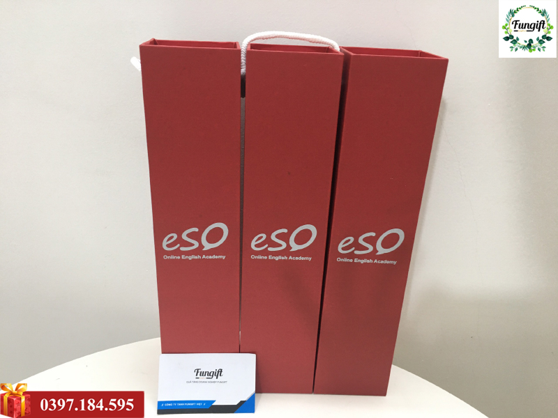 Hộp quà đựng ô dù in logo ESO