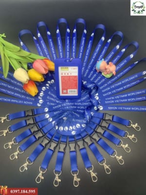In dây đeo thẻ theo yêu cầu