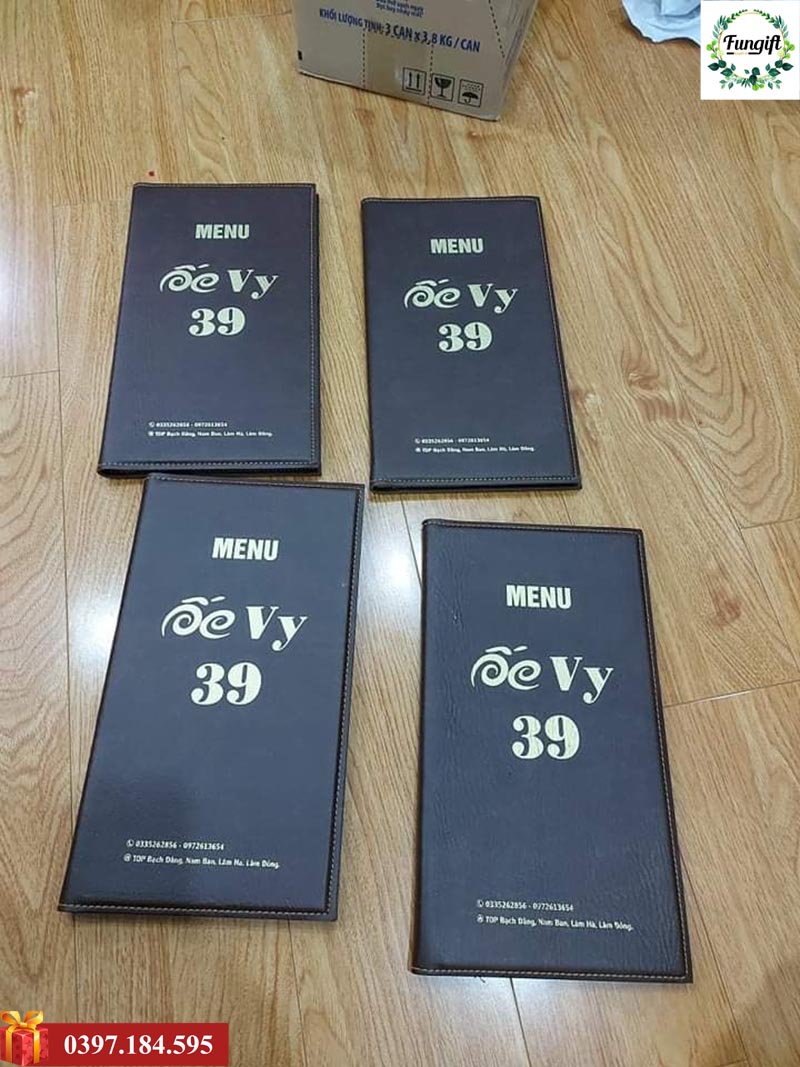 In menu bìa da tại Hà Nội