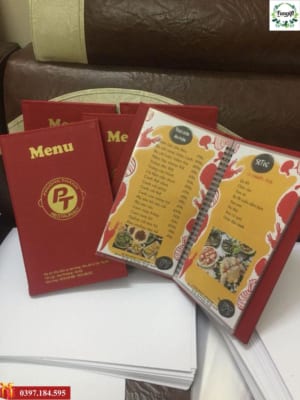 Quyển menu bìa da