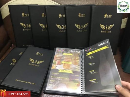 Sản xuất menu da theo yêu cầu