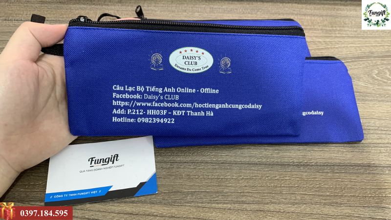 Túi bút in logo giá rẻ