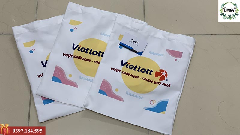 Túi tote vải canvas in logo