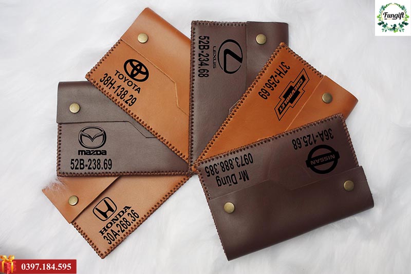 Ví đựng giấy tờ in logo đăng kiểm ô tô